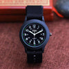 Wholesale Sports Canvas Quartz Wristwatch For Boys And Men Alloy Case Rose Gold Clasp Round Dial Leisure Style
