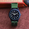 Wholesale Sports Canvas Quartz Wristwatch For Boys And Men Alloy Case Rose Gold Clasp Round Dial Leisure Style