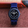 Wholesale Sports Canvas Quartz Wristwatch For Boys And Men Alloy Case Rose Gold Clasp Round Dial Leisure Style