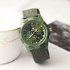 Wholesale Sports Military Watch With Alloy Case Textile Strap Stainless Steel Buckle And Round Dial