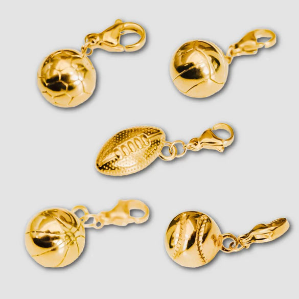 Wholesale Sports Pendant Necklace Stainless Steel Heart Shape Geometric Electroplating