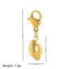 Wholesale Sports Pendant Necklace Stainless Steel Heart Shape Geometric Electroplating