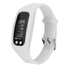 Wholesale Sports Watch Silicone Strap Plastic Case And Mirror Rectangular Dial Multi Function Pedometer Led Display