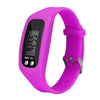 Wholesale Sports Watch Silicone Strap Plastic Case And Mirror Rectangular Dial Multi Function Pedometer Led Display