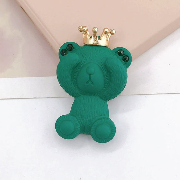 Wholesale Spray Paint Zinc Alloy Rhinestone Bear Headdress And Shoe Flower Jewelry Accessories