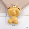 Wholesale Spray Paint Zinc Alloy Rhinestone Bear Headdress And Shoe Flower Jewelry Accessories
