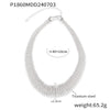 Wholesale Spring Trend Collar With Personality Exaggerated Design Sense Titanium Steel Electroplated 18K Gold Geometric Style