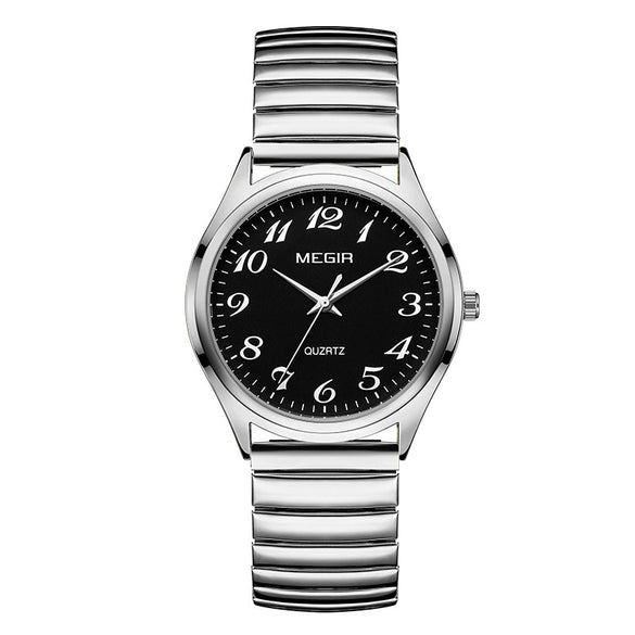 Wholesale Spring Watch Elastic Band Strong Luminous Couple Watch Alloy Case Round Dial Leisure Style