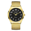Wholesale Spring Watch Elastic Band Strong Luminous Couple Watch Alloy Case Round Dial Leisure Style