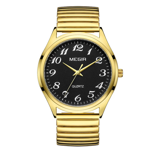 Wholesale Spring Watch Elastic Band Strong Luminous Couple Watch Alloy Case Round Dial Leisure Style