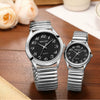 Wholesale Spring Watch Elastic Band Strong Luminous Couple Watch Alloy Case Round Dial Leisure Style