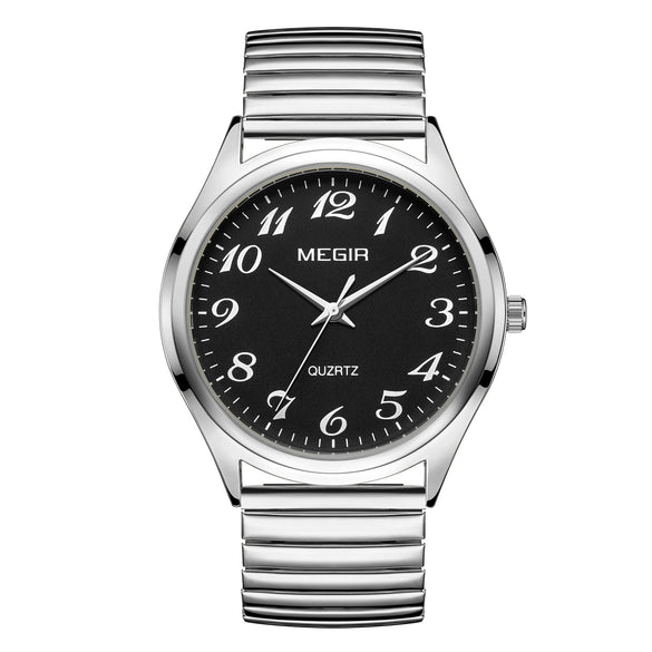 Wholesale Spring Watch Elastic Band Strong Luminous Couple Watch Alloy Case Round Dial Leisure Style