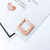 Wholesale Square Acrylic And Resin Earrings Pendant Jewelry Accessories With Dripping Glue Treatment