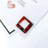 Wholesale Square Acrylic And Resin Earrings Pendant Jewelry Accessories With Dripping Glue Treatment