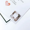Wholesale Square Acrylic And Resin Earrings Pendant Jewelry Accessories With Dripping Glue Treatment