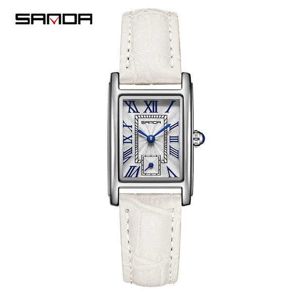 Wholesale Square Alloy Alloy And Steel Belt Quartz Women's Watch With Roman Numeral Semiwaterproof And Leisure Style