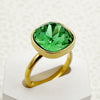 Wholesale Square And Heart Shape Zircon Inlaid Stainless Steel Electroplating Ring For Female