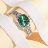 Wholesale Square Casual Alloy Case Stainless Steel Band Female Student Silver Vintage Watch