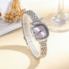 Wholesale Square Casual Alloy Case Stainless Steel Band Female Student Silver Vintage Watch