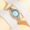 Wholesale Square Casual Alloy Case Stainless Steel Band Female Student Silver Vintage Watch