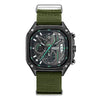Wholesale Square Chronograph Luminous Calendar Watch With Canvas Nylon Belt Alloy Case Mineral Strengthened Glass Mirror And Stainless Steel Clasp