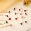 Wholesale Square Crystal Necklace For Women With Water Wave Chain Natural Style Artificial Crystal Pendant