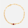 Wholesale Square December Birthstone Colorful Zircon Bracelet In Light Luxury Geometric Style Made Of Titanium Steel With Electroplating For Women And Unisex