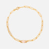 Wholesale Square December Birthstone Colorful Zircon Bracelet In Light Luxury Geometric Style Made Of Titanium Steel With Electroplating For Women And Unisex