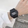 Wholesale Square Electronic Watch Plastic Mirror Silicone Strap Plastic Case Leisure Style For Female Students