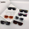 Wholesale Square Frame Sunglasses With Thick Black Pc And Resin Material For Men And Women Trendy And Anti Blue Light