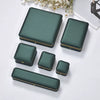 Wholesale Square Jewelry Storage Set Box With Buckle Made Of Pu Fabric