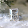 Wholesale Square Korean Style Ring Copper Inlaid Zircon Geometric Design For Women