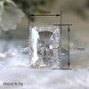 Wholesale Square Korean Style Ring Copper Inlaid Zircon Geometric Design For Women