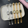 Wholesale Square Metal Quartz Watch With Simple Texture For Female Students High End Sense Cold Niche Ins Style