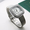 Wholesale Square Quartz Watch With Alloy Case Stainless Steel Strap And Diamondembedded Fashion Leisure Style