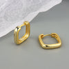 Wholesale Square S925 Sterling Silver Geometric Electroplated Earrings For Women