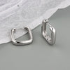 Wholesale Square S925 Sterling Silver Geometric Electroplated Earrings For Women