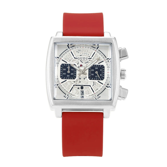 Wholesale Square Silicone Alloy Quartz Watch Leisure Style Suitable For Couples