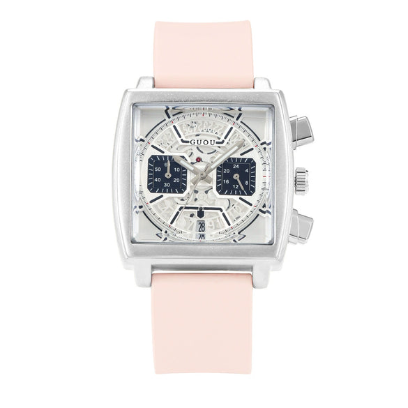Wholesale Square Silicone Alloy Quartz Watch Leisure Style Suitable For Couples