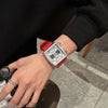 Wholesale Square Silicone Alloy Quartz Watch Leisure Style Suitable For Couples
