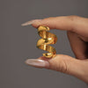 Wholesale Sshaped Spiral Wound Stainless Steel Finger Ring With Geometric Pattern And 18K Real Gold Electroplated For Women