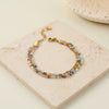 Wholesale Stackable Colorful Geometric Stainless Steel 18K Electroplated Bracelets For Women