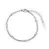 Wholesale Stackable Doublelayer Small Square Bead Bracelet For Women Stainless Steel Geometric Vacuum Plated