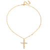 Wholesale Stackable Electroplated Stainless Steel Cross Necklace For Women