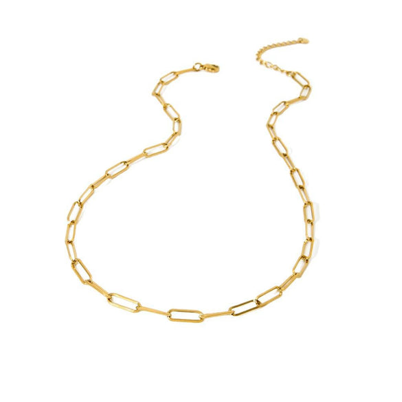 Wholesale Stackable Geometric Cross Chain Jewelry Set Stainless Steel 18K Gold Plated For Women Unisex