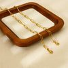 Wholesale Stackable Geometric Cross Chain Jewelry Set Stainless Steel 18K Gold Plated For Women Unisex