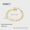 Wholesale Stackable Geometric Cross Chain Jewelry Set Stainless Steel 18K Gold Plated For Women Unisex