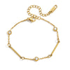 Wholesale Stackable Geometric Titanium Steel Electroplated Bracelet For Women With Minimalist Style