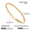 Wholesale Stackable Stainless Steel Rhinestone Bracelets Electroplated Geometric Accessories For Women