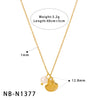 Wholesale Stackable Starfish Shells With Pearl Pendants Stainless Steel 18K Gold Plated Minimalist Women's Necklace